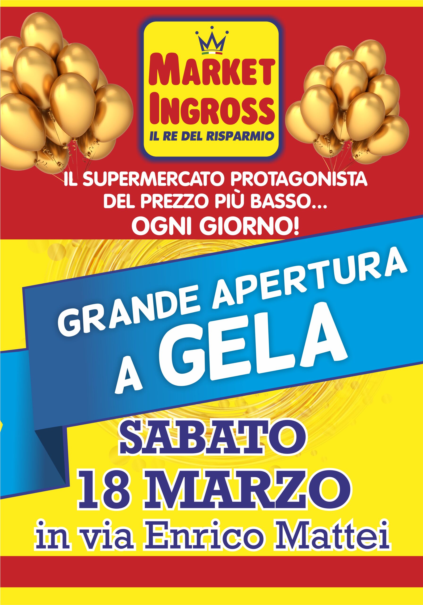Nuova apertura a Gela, Via Enrico Mattei